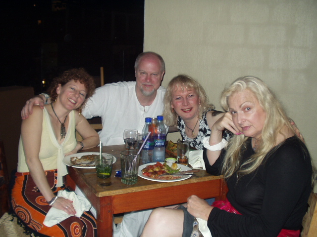 Gail, David, Michael-Michelle and Millie in Mexico Jan 2006